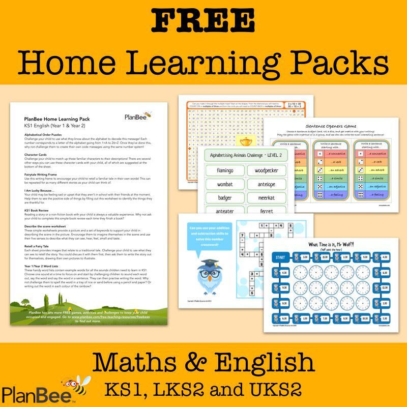 Home Learning Packs Screenshot