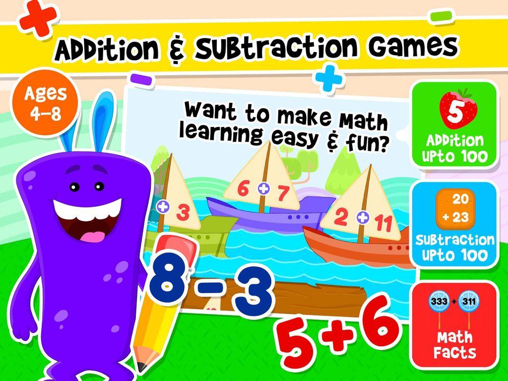 Kidlo Addition & Subtraction Games for Kids Screenshot