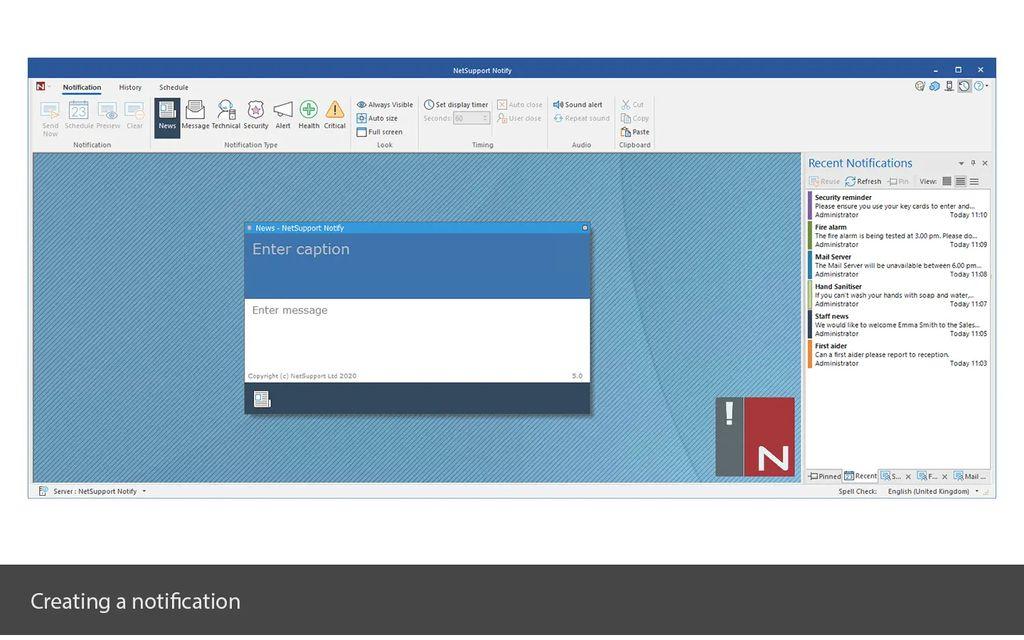 NetSupport Notify Screenshot