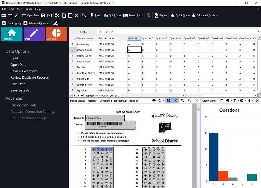 Remark Office OMR Screenshot