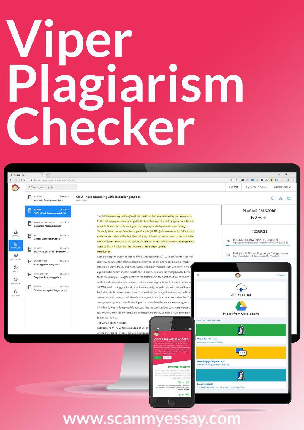 Viper Plagiarism Checker Screenshot