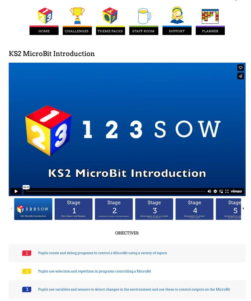 123 Computing Scheme Of Work (123SOW) Screenshot