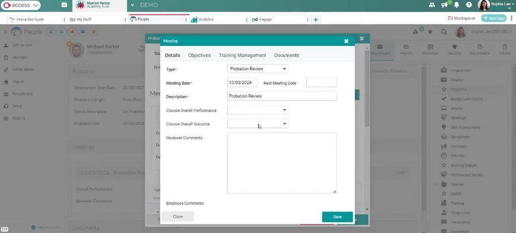 Access Education HR and Payroll Solutions Screenshot