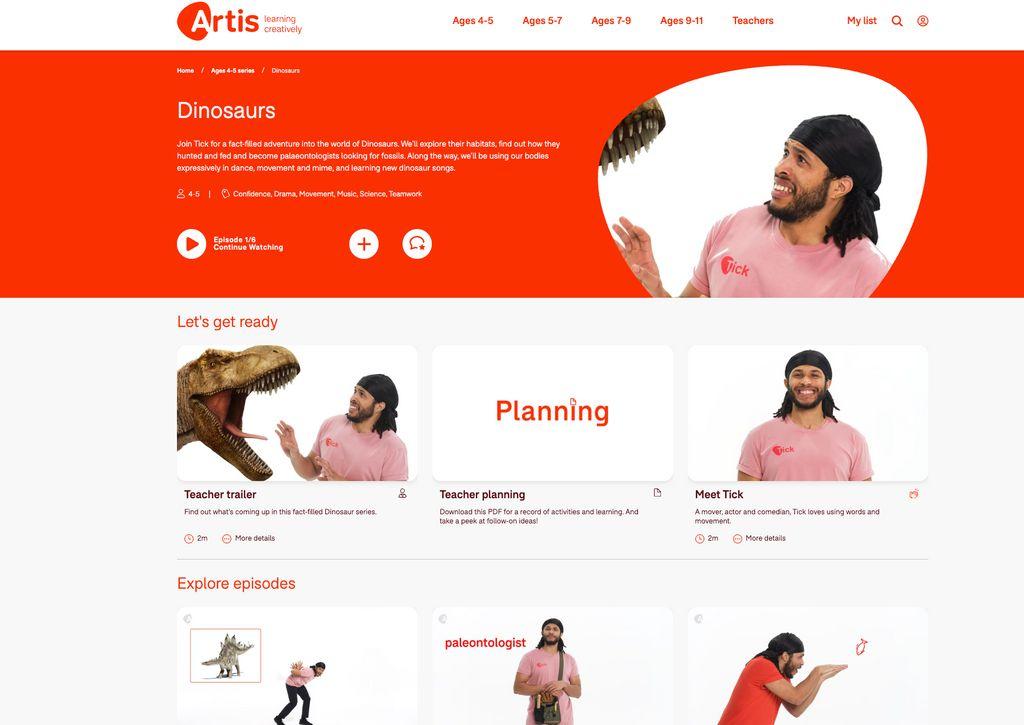 Artis online Screenshot