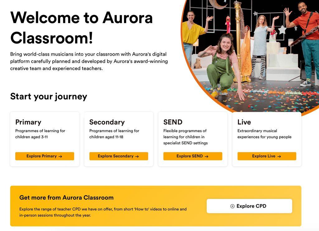 Aurora Classroom Screenshot