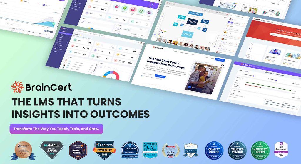 BrainCert Learning Management System Screenshot