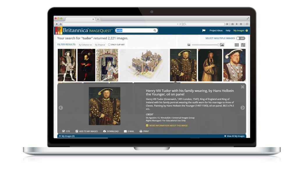 Britannica ImageQuest Screenshot