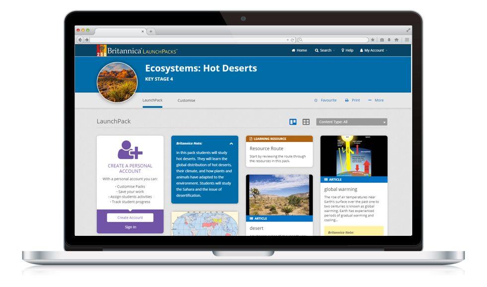 Britannica LaunchPacks Screenshot