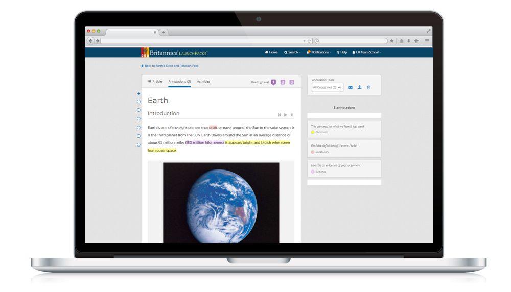 Britannica LaunchPacks Screenshot