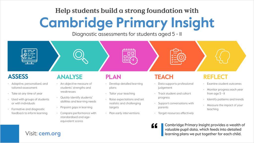 Cambridge Primary Insight Screenshot