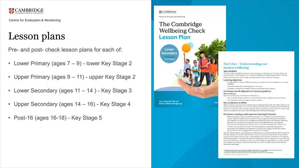 Cambridge Wellbeing Check Screenshot