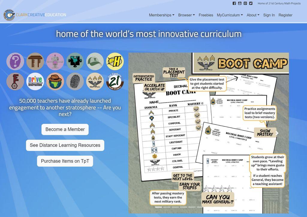 Clark Creative Education Screenshot