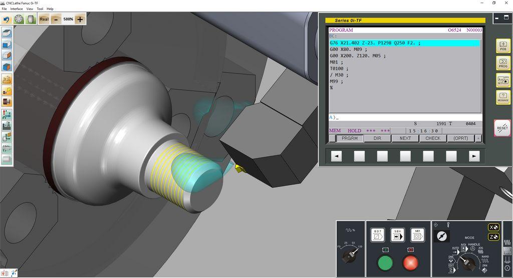 RenAn CNC Training Software & Simulation Screenshot