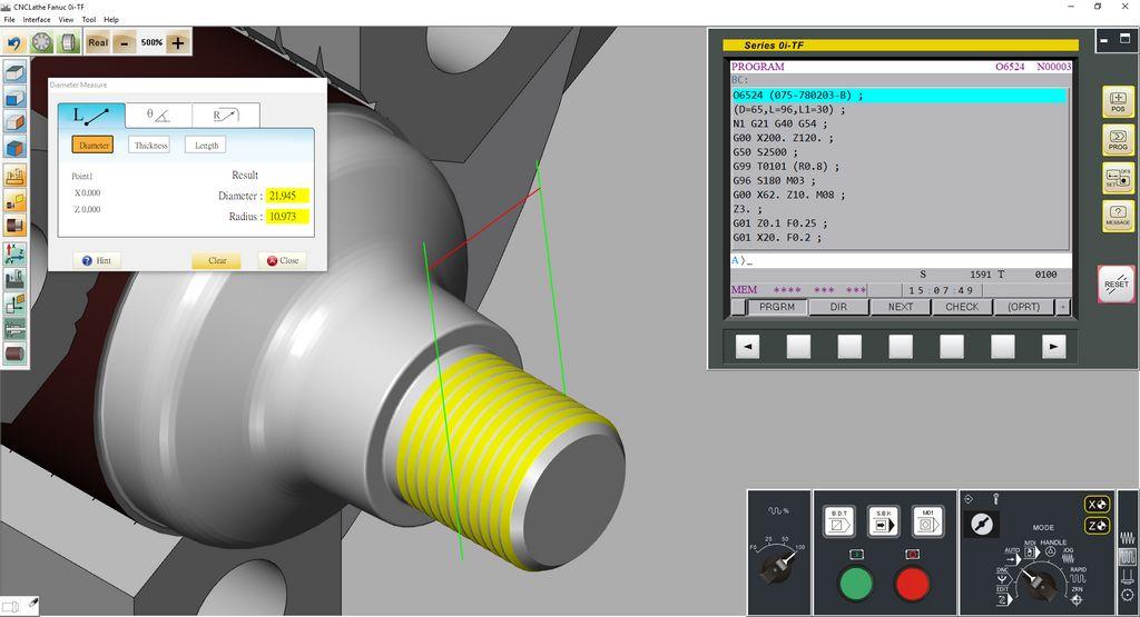 RenAn CNC Training Software & Simulation Screenshot