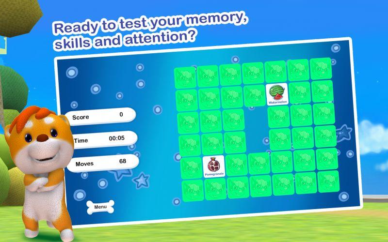 Dibidogs Learning English Memory Game Screenshot