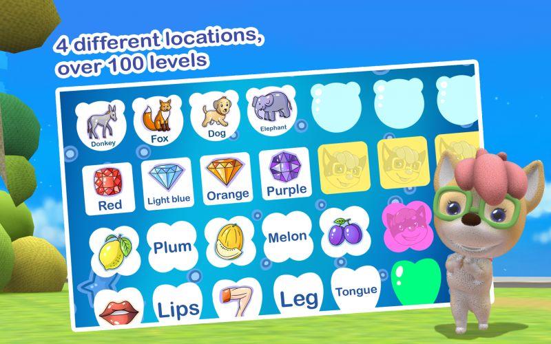 Dibidogs Learning English Memory Game Screenshot