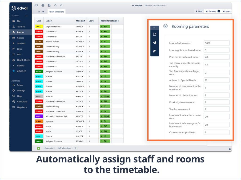 Tes Timetable Screenshot