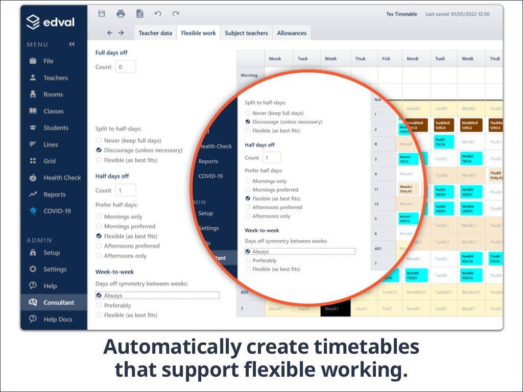 Tes Timetable Screenshot