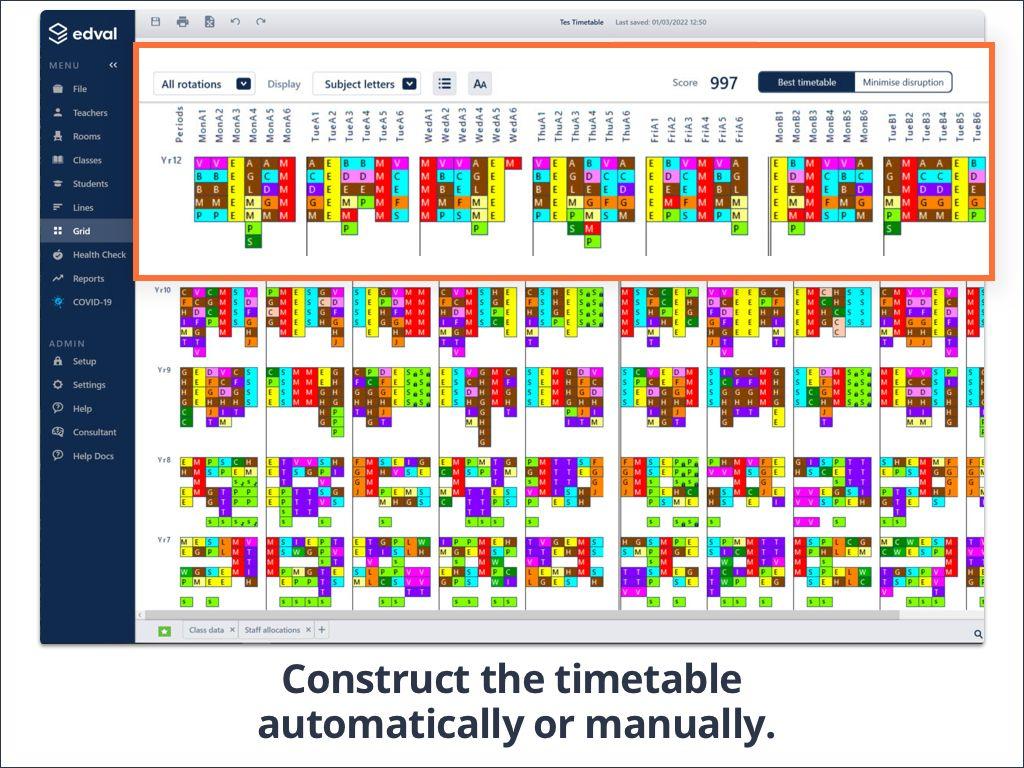 Tes Timetable Screenshot