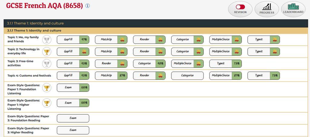 eRevision Screenshot
