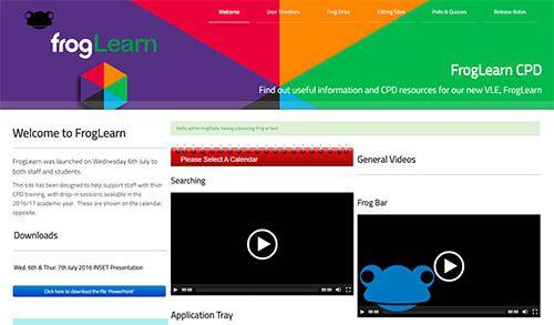 Frog VLE Screenshot