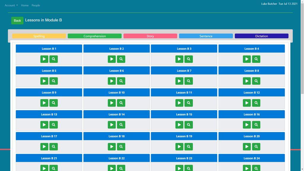 IDL Literacy and Numeracy Screenshot