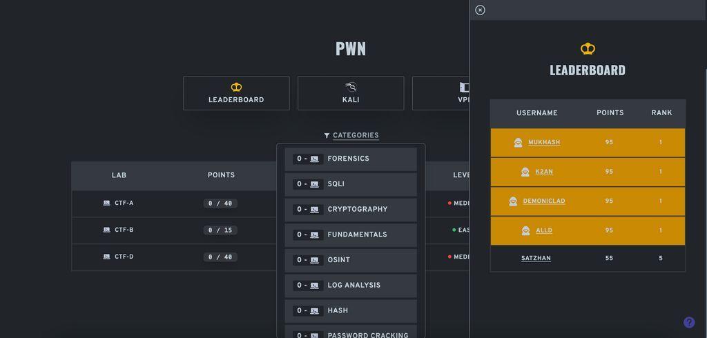 Interactive Range Screenshot