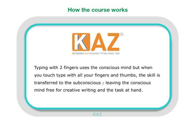 KAZ Touch Typing Screenshot