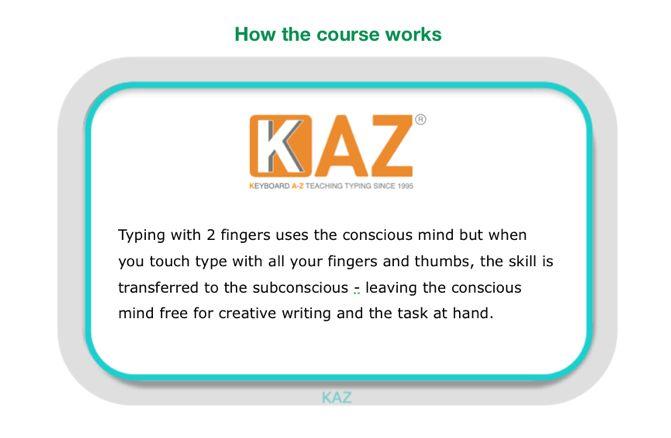 KAZ Touch Typing Screenshot