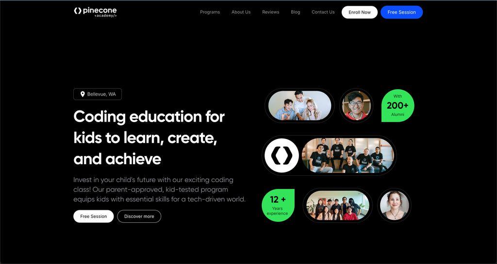 Pinecone Coding Academy Screenshot