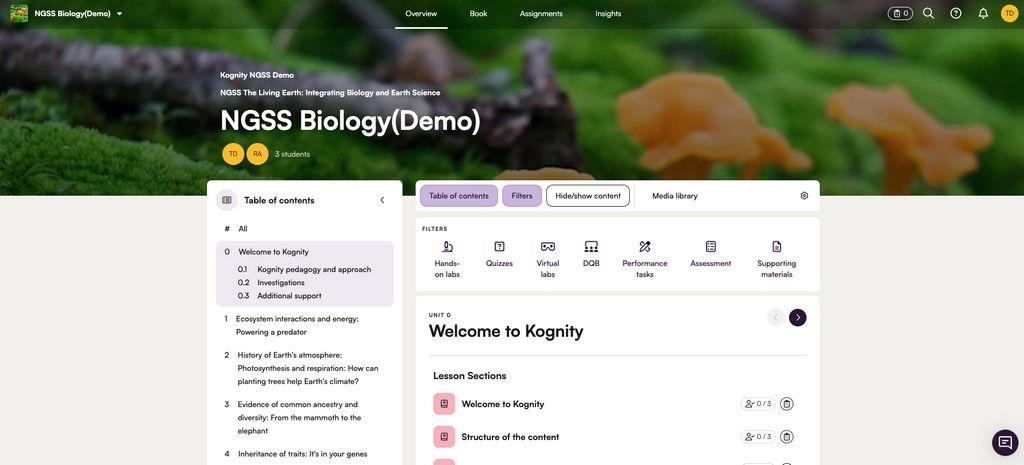 Kognity Screenshot