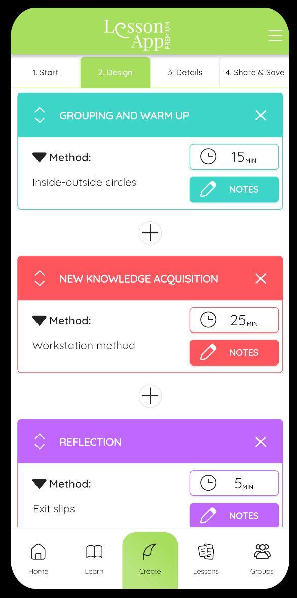 LessonApp Screenshot