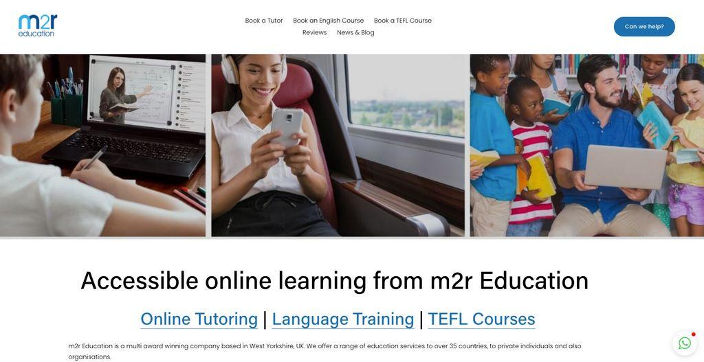 m2r Online Tutors Screenshot