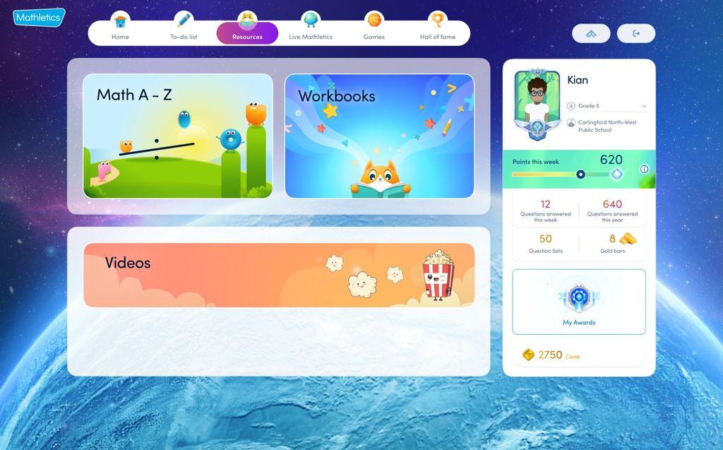 Mathletics Screenshot