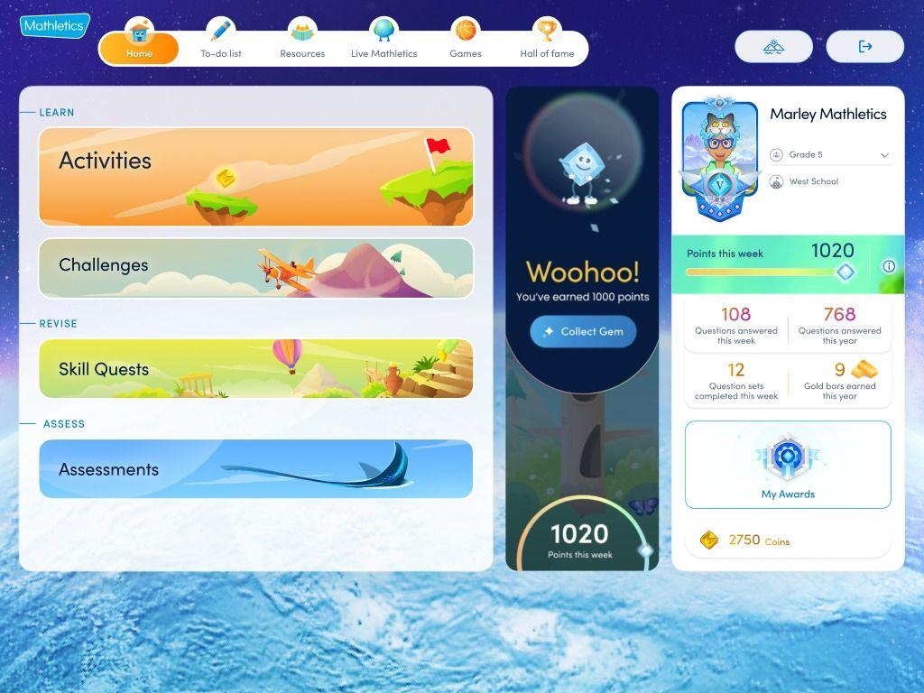 Mathletics Screenshot