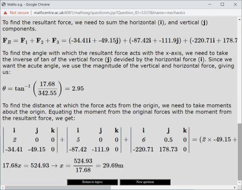 maths e.g. Screenshot