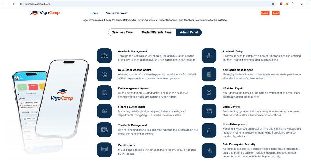 VigoCamp Screenshot
