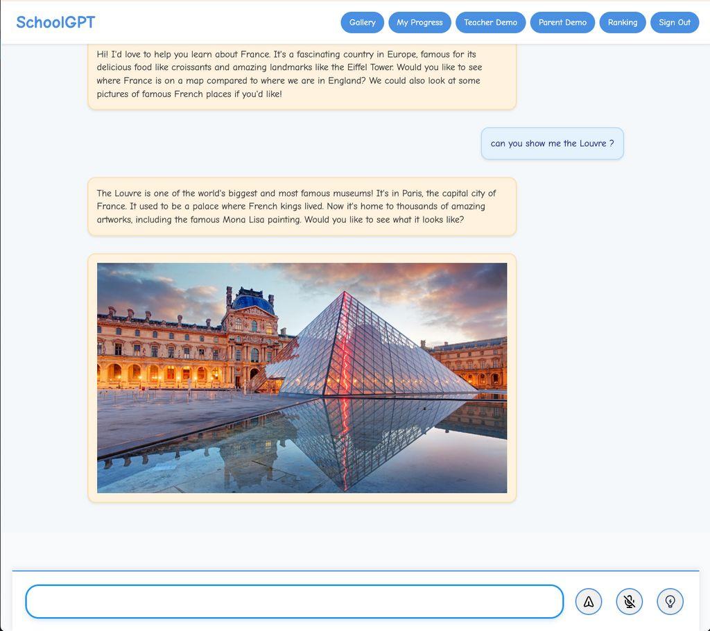 SchoolGPT Screenshot