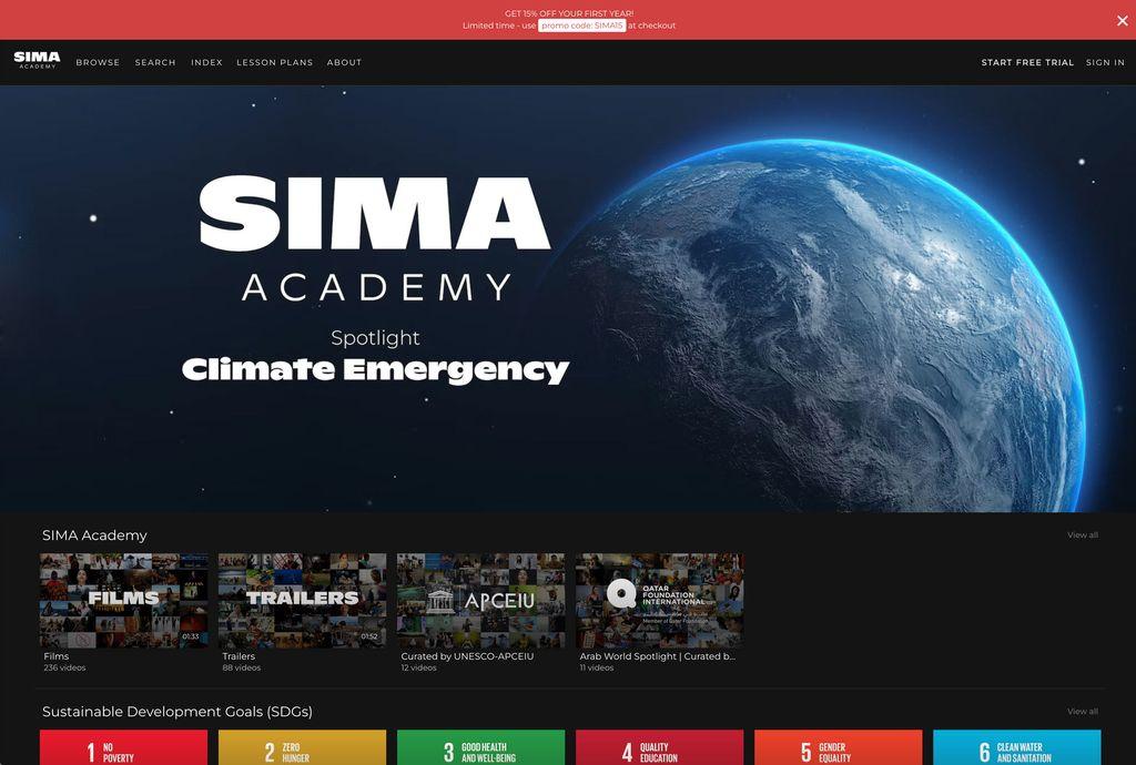 SIMA Academy Screenshot