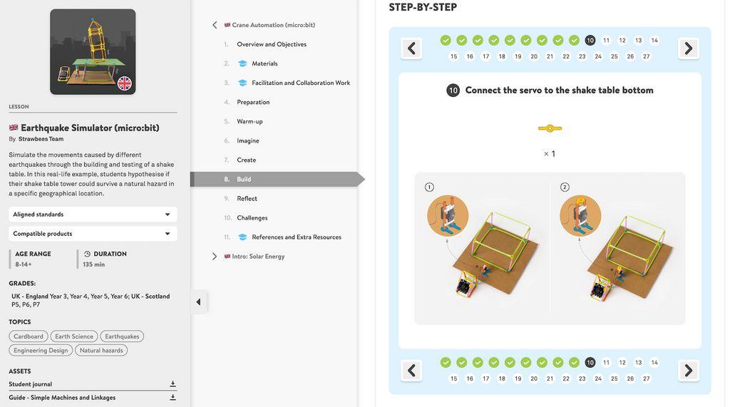 Strawbees STEM Classroom Screenshot