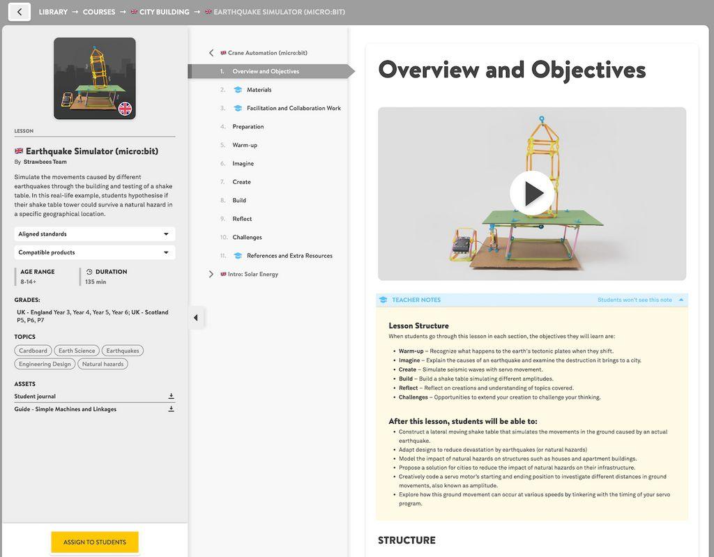 Strawbees Classroom Screenshot