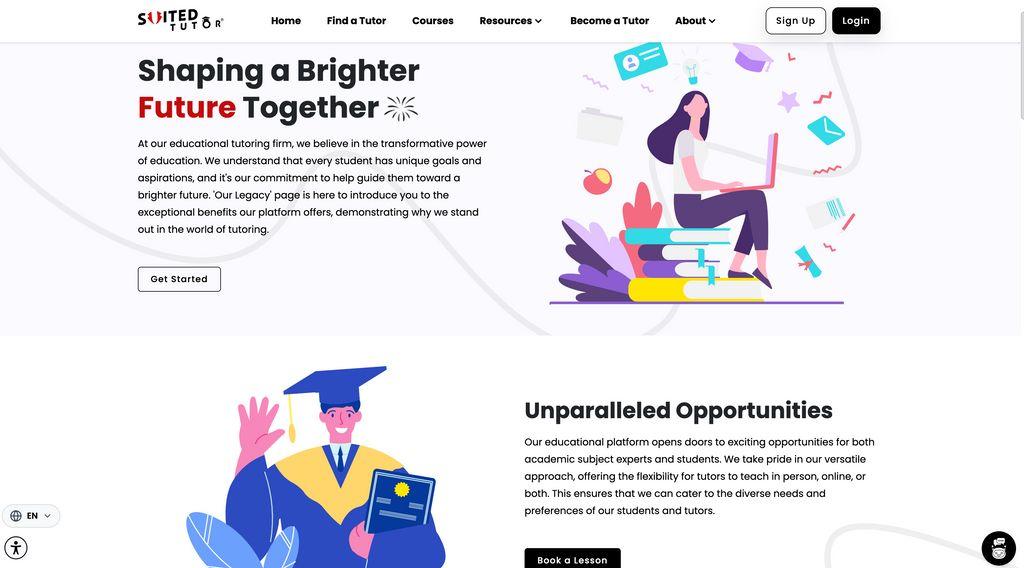 Suited Tutor Screenshot