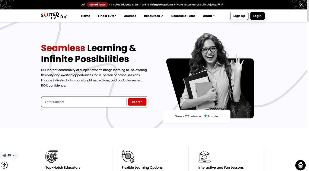 Suited Tutor Screenshot