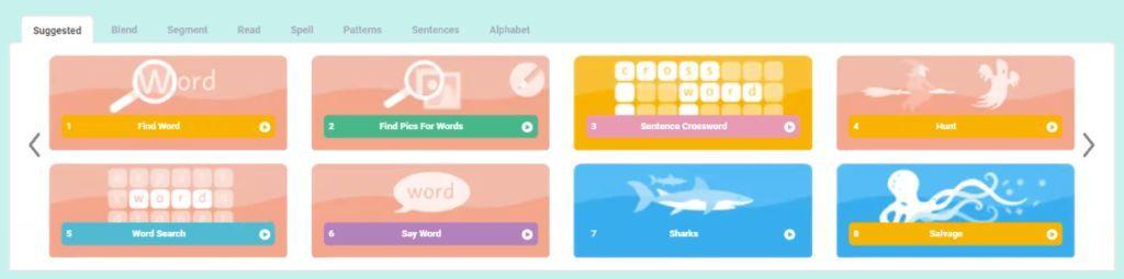 Wordshark Online Screenshot