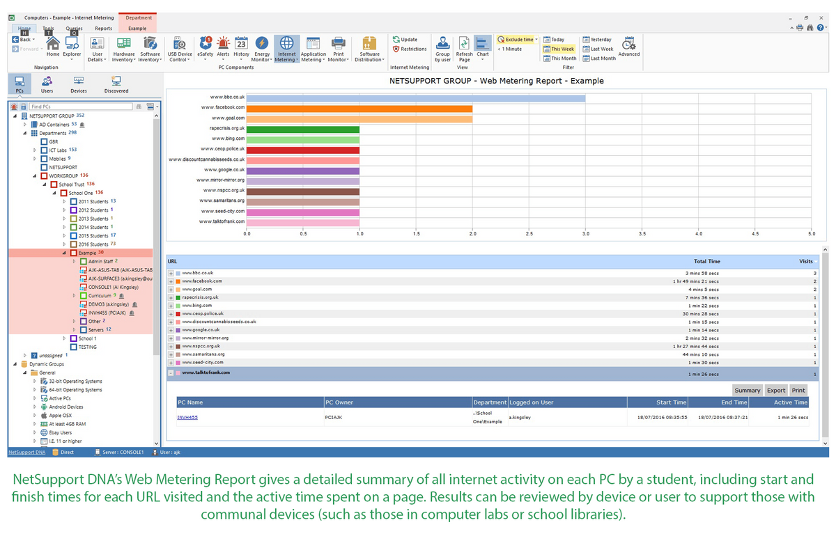 NetSupport DNA Screenshot